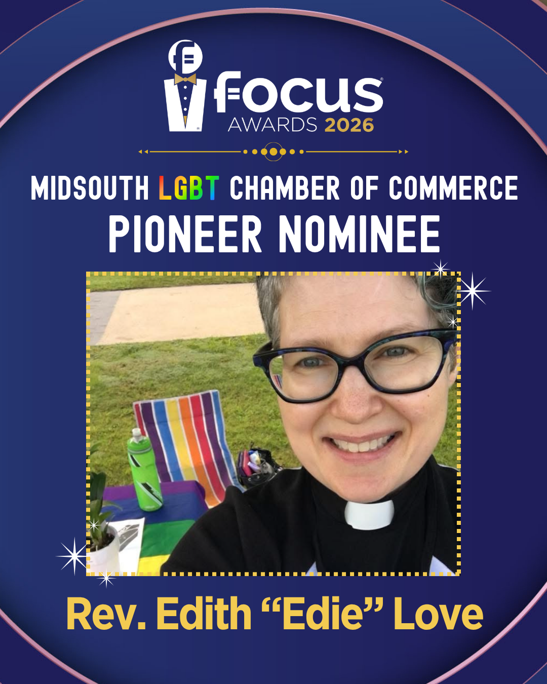 Rev. Edith "Edie" Love nominee graphic